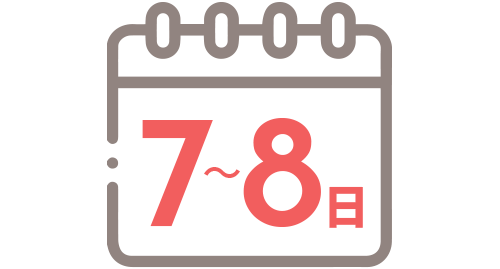 月の平均休日数 7日